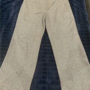 LOFT Black/white wool patterned Pants 6P